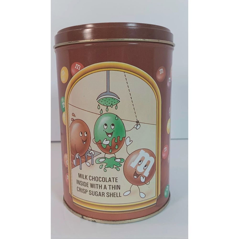 M&M's Chocolate 50th Birthday metal Tin collectible 90s vintage retro candy